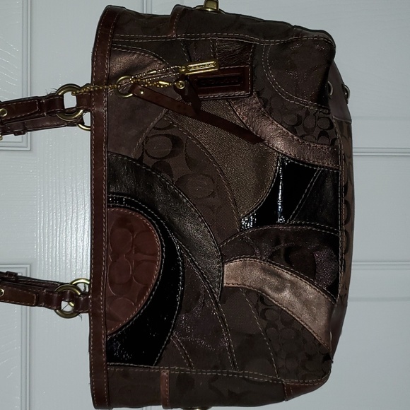 Coach Mosiac Signature Patchwork East West Tote Bag 13516 - Picture 2 of 16